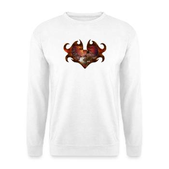Schöne Meerjungfrau in einer wunderbaren Fantasy-Welt - Unisex Pullover - Weiß - Vorne
