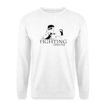 Combattre le Muay Thai MMA Lifestyle Boxe Arts Martiaux - Sweat-shirt Unisexe - blanc - Devant