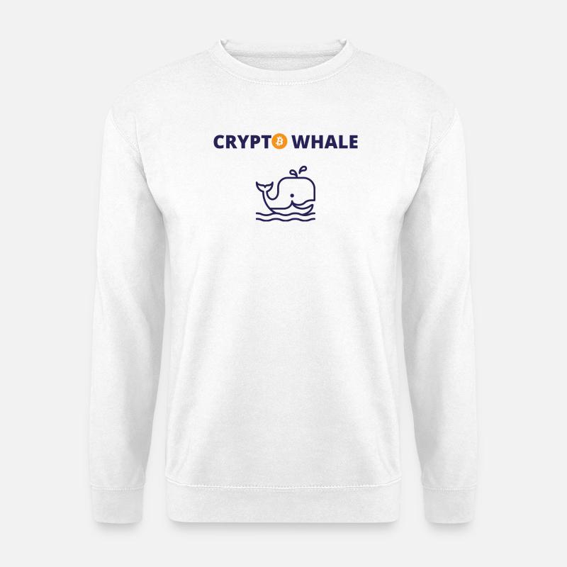 Krypto-Wal - Unisex Pullover - Weiß