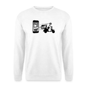 Achats en ligne et livraison scooter - Sweat-shirt Unisexe - blanc - Devant