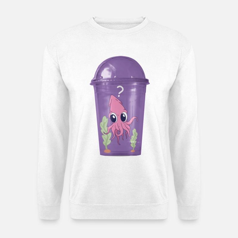 Squid in the cup - Unisex Sweatshirt - white