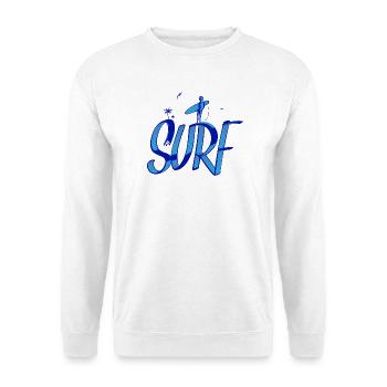 Surfen, Surfen, Surfen - Unisex Pullover - Weiß - Vorne