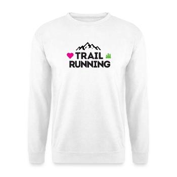 I love Trail Running - Unisex Sweatshirt - white - Front