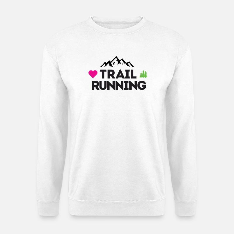 Ich liebe Trailrunning - Unisex Pullover - Weiß