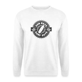 Surfen Retro Surfer Grafikdesign - Unisex Pullover - Weiß - Vorne