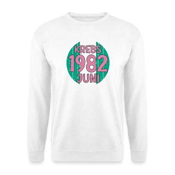 Sternzeichen Krebs JUNI 1982 - Unisex Pullover - Weiß - Vorne