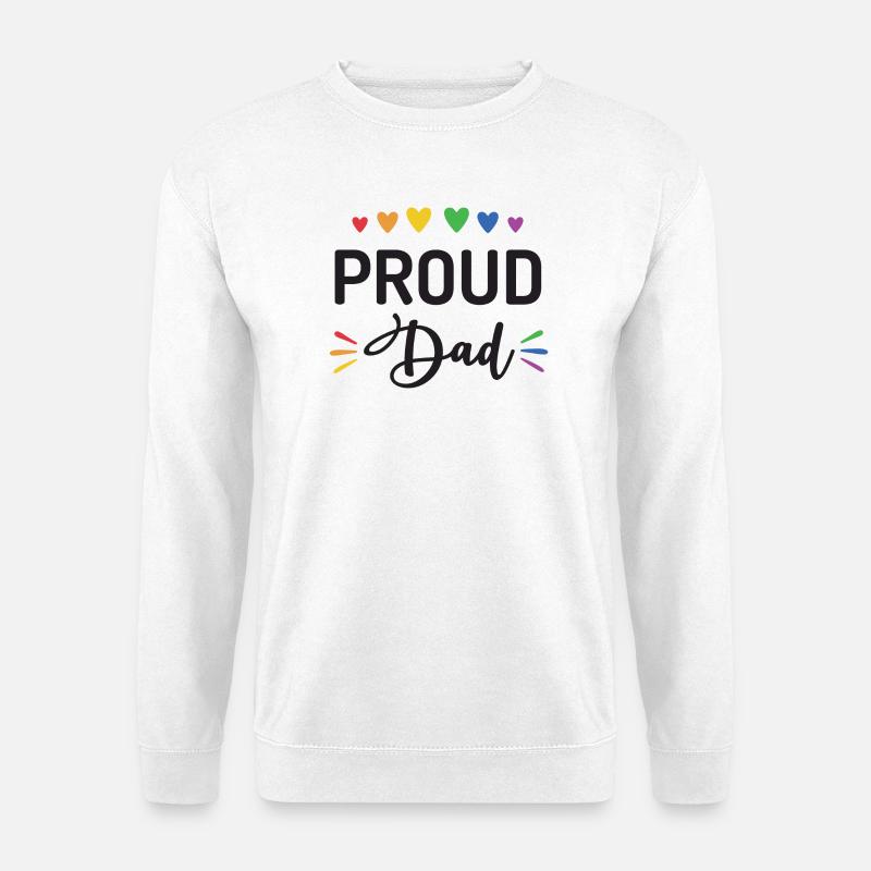 Stolzer Papa - Unisex Pullover - Weiß