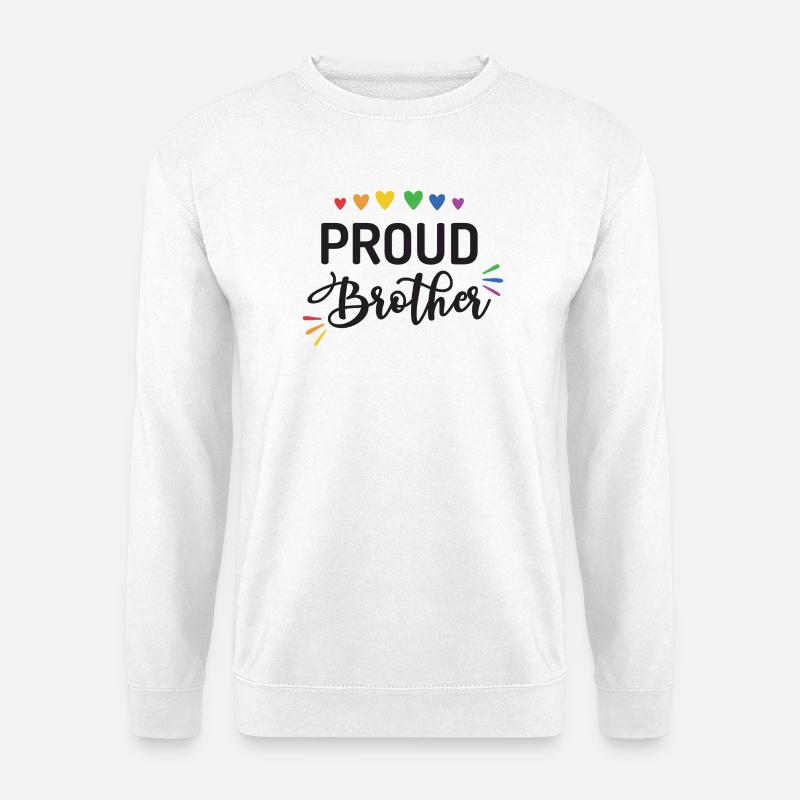 Stolzer Bruder - Unisex Pullover - Weiß
