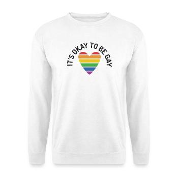 It's Okay To Be Gay - Unisex Sweatshirt - white - Front