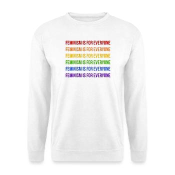 Feminism is for Everyone Rainbow - Unisex Sweatshirt - white - Front