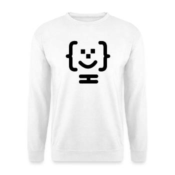 Main programmer code logo - Unisex Sweatshirt - white - Front