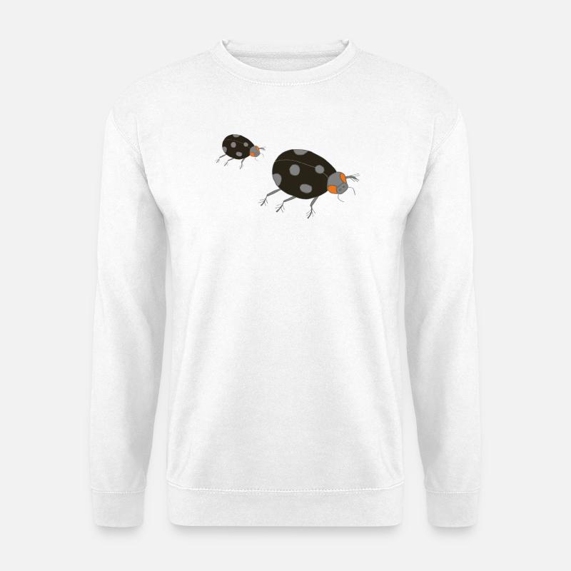 marienkäfer dunkel - Unisex Pullover - Weiß