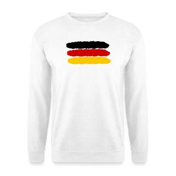 Germany colors black red gold - Unisex Sweatshirt - white - Front