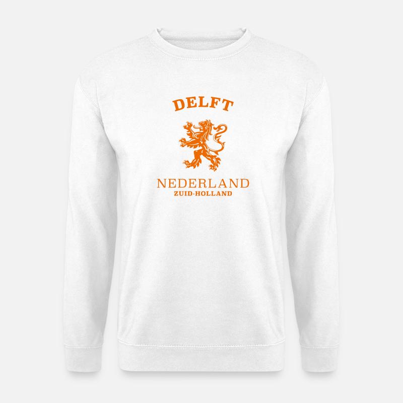 DELFT Niederlande Netherlands - Unisex Pullover - Weiß