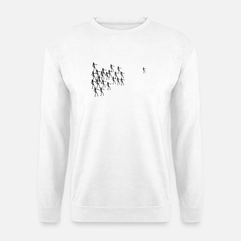Verfolgung - Unisex Pullover - Weiß