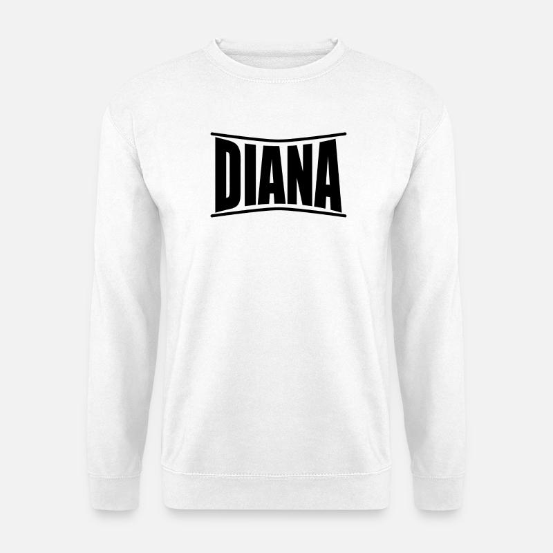 Diana T-Shirt Geschenkidee - Unisex Pullover - Weiß