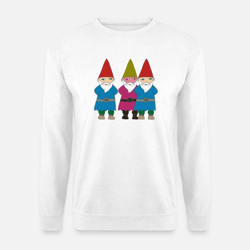 gartenzerge vielfalt - Unisex Pullover - Weiß