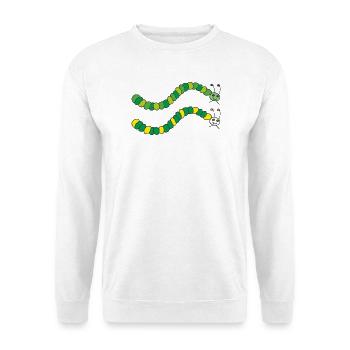 chenilles - Sweat-shirt Unisexe - blanc - Devant