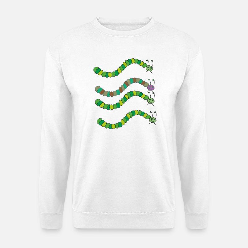 raupen vielfalt - Unisex Pullover - Weiß