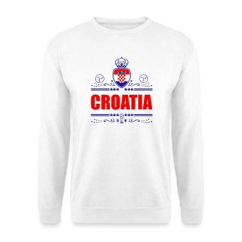 VIGNETTE CROATIE - Sweat-shirt Unisexe - blanc - Devant