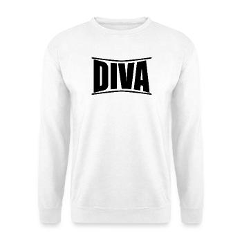 Idée cadeau t-shirt Diva - Sweat-shirt Unisexe - blanc - Devant