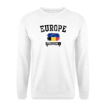 EU Brush Flag Romania Pride - Unisex Sweatshirt - white - Front