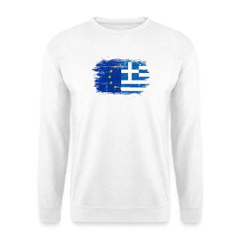 GrecoEU Flag Fusion - Unisex Sweatshirt - white - Front
