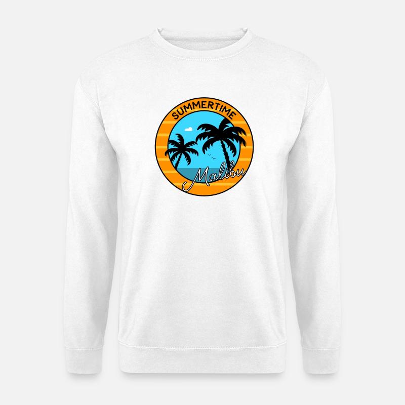 Summertime Malibu - Unisex Pullover - Weiß