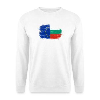 Hinweis Fusion EU Bulgarischer Pinsel - Unisex Pullover - Weiß - Vorne