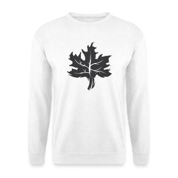 Maple Leaf Illustration Nature Forest Graphic Icon - Unisex Sweatshirt - white - Front
