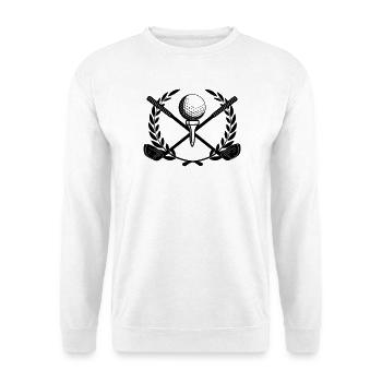 Couronne de laurier Golfin - Sweat-shirt Unisexe - blanc - Devant