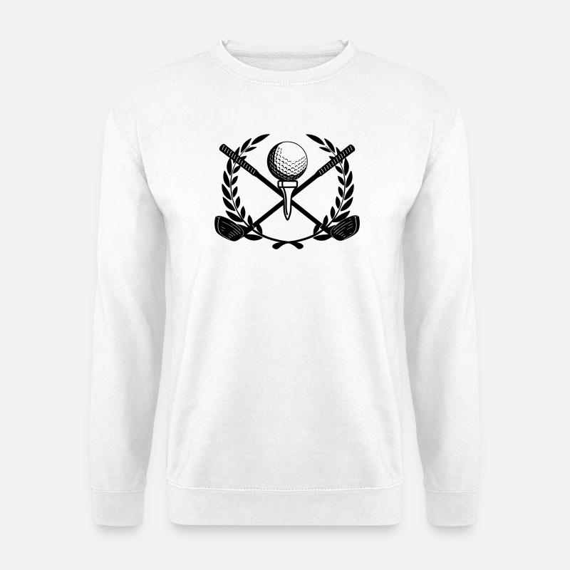 Golfin laurel wreath - Unisex Sweatshirt - white