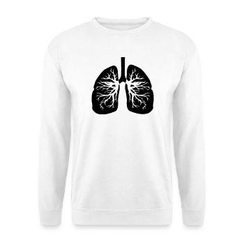 Respiratory therapist lungs - Unisex Sweatshirt - white - Front