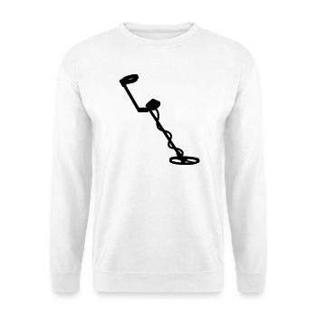 Metalldetektor - Unisex Pullover - Weiß - Vorne