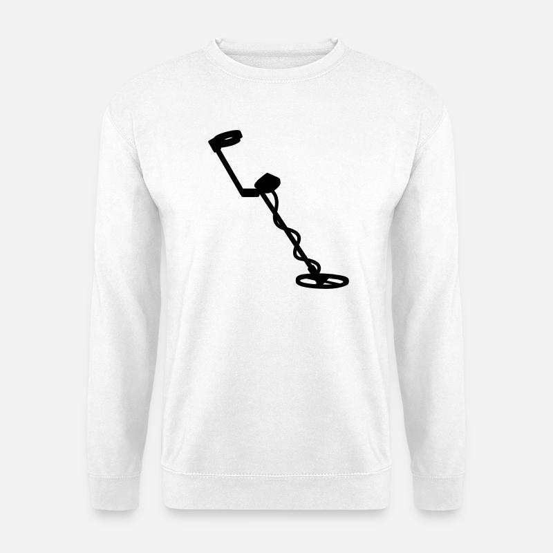 Metalldetektor - Unisex Pullover - Weiß