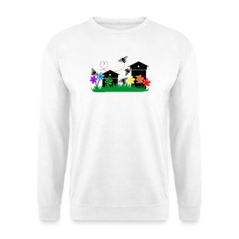 Serres à miel - Sweat-shirt Unisexe - blanc - Devant