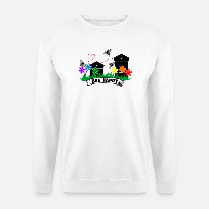 Honiggewächshäuser und Blumen - Unisex Pullover - Weiß