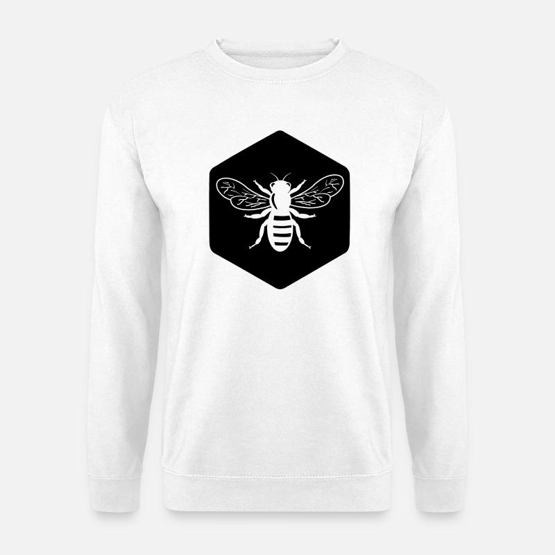 Beim Ausschneiden in Waben - Unisex Pullover - Weiß