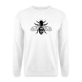 In case of transparent, honeybee - Unisex Sweatshirt - white - Front