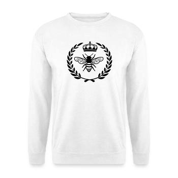 Mit Königin im Lorbeerkranz - Unisex Pullover - Weiß - Vorne
