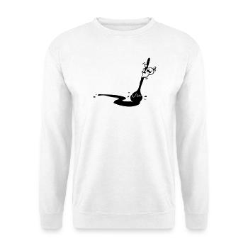 Koch Köchin. Lustiger Löffel. Kochlöffel Suppen - Unisex Pullover - Weiß - Vorne