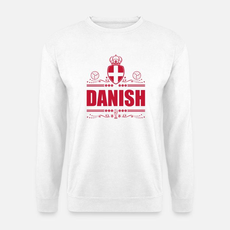 DANISH - DENMARK - Unisex Sweatshirt - white