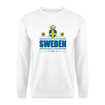 SCHWEDEN - Unisex Pullover - Weiß - Vorne