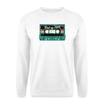 Das Beste von 1983 Retro Kassette - Unisex Pullover - Weiß - Vorne