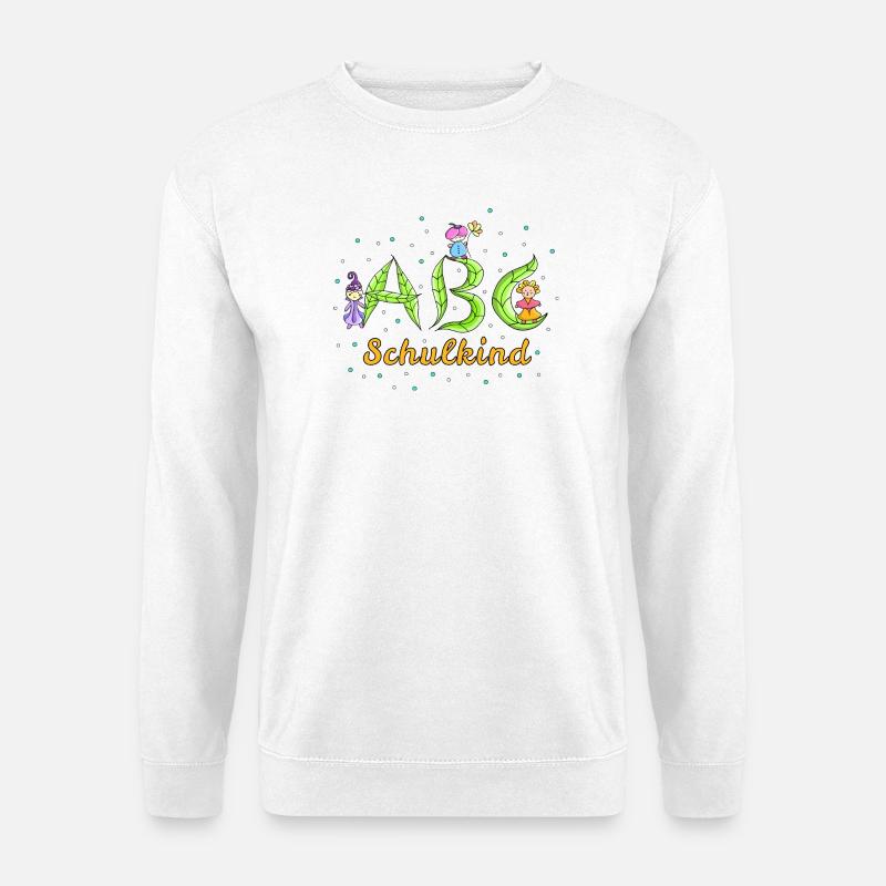 ABC Buchstaben Schulkind - Unisex Pullover - Weiß