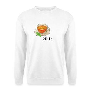 Tee-Hemd - Unisex Pullover - Weiß - Vorne