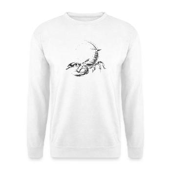 Skorpion Symbol Illustration Grafik Icon Skizzen - Unisex Pullover - Weiß - Vorne