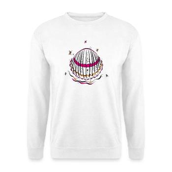Muschel Sommer Urlaub - Unisex Pullover - Weiß - Vorne