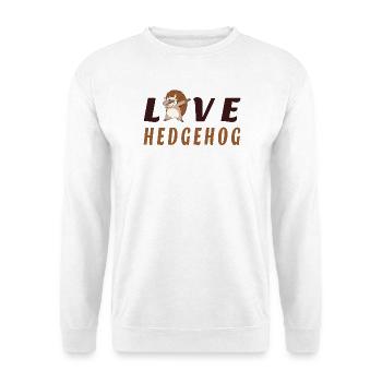 Liebe Igel - Unisex Pullover - Weiß - Vorne