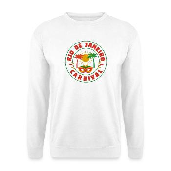 Logo du masque solaire du Carnaval de Rio - Sweat-shirt Unisexe - blanc - Devant